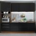 Cozinha Completa Madesa Lux com Armário e Balcão 7 Portas 3 Gavetas - Rustic/Preto