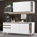 Cozinha Completa Madesa Reims 200001 com Armário e Balcão - Branco