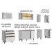 Cozinha Completa Madesa Reims 235001 com Armário e Balcão - Branco