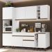 Cozinha Completa Madesa Reims 235002 com Armário e Balcão - Branco