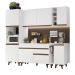 Cozinha Completa Madesa Reims 235002 com Armário e Balcão - Branco