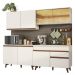Cozinha Completa Madesa Reims 240001 com Armário e Balcão - Branco