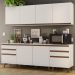 Cozinha Completa Madesa Reims 240002 com Armário e Balcão - Branco