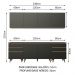 Cozinha Completa Madesa Reims 240002 com Armário e Balcão - Preto