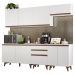 Cozinha Completa Madesa Reims 250001 com Armário e Balcão - Branco