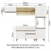 Cozinha Completa Madesa Reims 250003 com Armário e Balcão - Branco