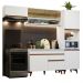 Cozinha Completa Madesa Reims 250004 com Armário e Balcão - Branco