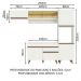 Cozinha Completa Madesa Reims 250004 com Armário e Balcão - Branco