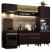 Cozinha Completa Madesa Reims 250004 com Armário e Balcão - Preto