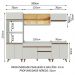 Cozinha Completa Madesa Reims 260002 com Armário e Balcão - Branco