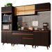 Cozinha Completa Madesa Reims 260002 com Armário e Balcão - Preto