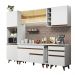 Cozinha Completa Madesa Reims 260004 com Armário e Balcão - Branco
