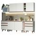 Cozinha Completa Madesa Reims 260006 com Armário e Balcão - Branco