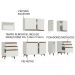 Cozinha Completa Madesa Reims 260006 com Armário e Balcão - Branco