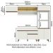 Cozinha Completa Madesa Reims 260007 com Armário e Balcão - Branco