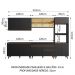 Cozinha Completa Madesa Reims 310001 com Armário e Balcão - Preto
