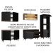 Cozinha Completa Madesa Reims 310001 com Armário e Balcão - Preto/Rustic
