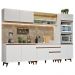 Cozinha Completa Madesa Reims 310002 com Armário e Balcão - Branco