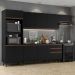 Cozinha Completa Madesa Reims 320001 com Armário e Balcão - Preto