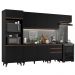 Cozinha Completa Madesa Reims 320001 com Armário e Balcão - Preto