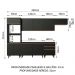 Cozinha Completa Madesa Reims 320001 com Armário e Balcão - Preto
