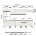 Cozinha Completa Madesa Reims 320002 com Armário e Balcão - Branco