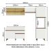 Cozinha Completa Madesa Reims XA250003 com Armário e Balcão - Branco