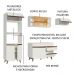 Cozinha Completa Madesa Reims XA260001 com Armário e Balcão - Branco