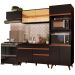 Cozinha Completa Madesa Reims XA260001 com Armário e Balcão - Preto