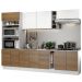 Cozinha Completa Madesa Stella 290001 com Armário e Balcão - Branco/Rustic/Branco