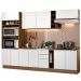Cozinha Completa Madesa Stella 290001 com Armário e Balcão - Rustic/Branco