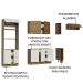 Cozinha Completa Madesa Stella 290002 com Armário e Balcão - Rustic/Branco/Rustic