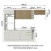 Cozinha Completa Madesa Stella 290002 com Armário e Balcão