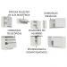 Cozinha Completa de Canto 100% MDF Madesa Acordes 409001 Armário e Balcão - Frentes Branco Brilho