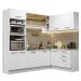 Cozinha Completa de Canto Madesa Agata 399001 com Armário e Balcão (Sem Tampo e Pia) - Branco