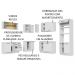 Cozinha Completa de Canto Madesa Agata 459001 com Armário e Balcão (Sem Tampo e Pia) - Branco