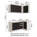 Cozinha Completa de Canto Madesa Glamy 269001 com Armário e Balcão (Sem Tampo e Pia) - Branco/Preto