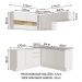 Cozinha Completa de Canto Madesa Glamy 349001 com Armário e Balcão (Sem Tampo e Pia) - Branco