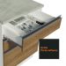 Cozinha Completa de Canto Madesa Glamy 349002 com Armário e Balcão (Sem Tampo e Pia) - Branco/Rustic