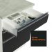 Cozinha Completa de Canto Madesa Glamy 399002 com Armário e Balcão (Sem Tampo e Pia) - Branco/Preto