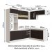 Cozinha Completa de Canto Madesa Glamy 419001 com Armário e Balcão (Sem Tampo e Pia) - Branco/Preto