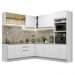 Cozinha Completa de Canto Madesa Glamy 459001 com Armário e Balcão (Sem Tampo e Pia) - Branco
