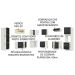 Cozinha Completa de Canto Madesa Lux 546003 com Armário e Balcão - Branco/Preto