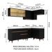 Cozinha Completa de Canto Madesa Reims 332002 com Armário e Balcão - Preto