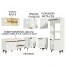 Cozinha Completa de Canto Madesa Reims 367001 com Armário e Balcão - Branco