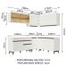 Cozinha Completa de Canto Madesa Reims 382001 com Armário e Balcão - Branco