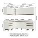 Cozinha Completa de Canto Madesa Reims 382002 com Armário e Balcão - Branco