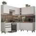 Cozinha Completa de Canto Madesa Reims 392001 com Armário e Balcão - Branco