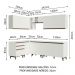 Cozinha Completa de Canto Madesa Reims 392002 com Armário e Balcão - Branco