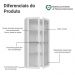 Cristaleira Suspensa 70 cm 2 Portas de Vidro Branco Vik Madesa